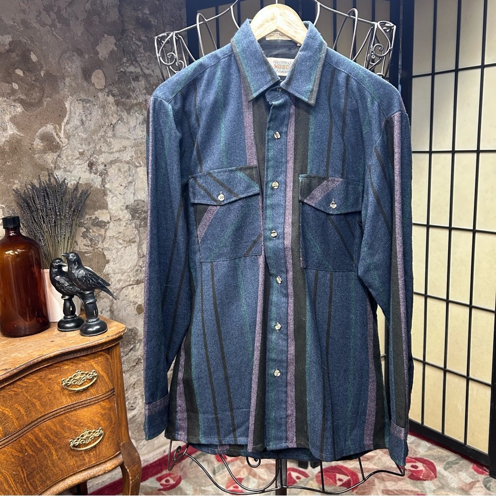 Vintage Men's Midwest Clothing Company Button-Up Shirt: Size 15-15.5